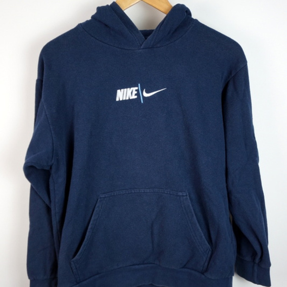 vintage navy nike hoodie